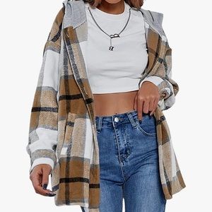 Oversized Flannel Plaid Shacket